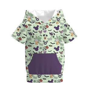 Garçons Halloween manches courtes <span class=keywords><strong>Mickey</strong></span> Ghost, Stitch Pumpkin, Cartoon Elf, <span class=keywords><strong>Mickey</strong></span> Funny Pattern, Déverrouillez les tenues cool à la mode des vacances - Product Image 3