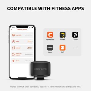 Sensor de Cadencia y Velocidad para Bicicleta COOSPO BK9S, Sensor de RPM para Ciclismo con BT 5.0 ANT+, Resistente al Agua IP67, Batería de 300H, Compatible con Computadoras - Product Image 5