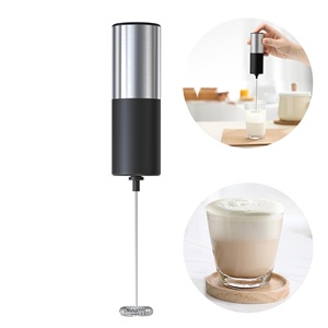 Mousseur à lait électrique manuel en acier inoxydable pour la cuisine - Product Image 1