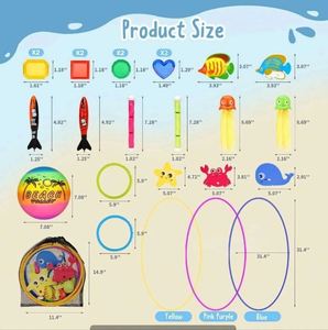 Juego de Juguetes de Buceo para Piscina de Verano para Niños USA Mairun con Caza del Tesoro y Lanzamiento de Torpedos - Modelo 823 - Product Image 3