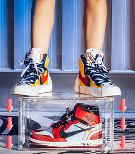 צד פתוח דלת אחסנה גדול תיק מארגן נעלי ספורט - Product Image 6