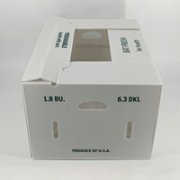 Caisse à légumes pliable en PP alvéolaire avec logo personnalisé, étanche, en plastique ondulé, pour l'emballage des récoltes agricoles
