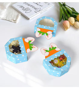 Caja <span class=keywords><strong>de</strong></span> Regalo <span class=keywords><strong>de</strong></span> Cartón Plegable para Fiesta <span class=keywords><strong>de</strong></span> Pascua, Transparente, con Diseño <span class=keywords><strong>de</strong></span> Conejo <span class=keywords><strong>de</strong></span> Dibujos Animados, Ecológica, para Frutas, Dulces, con Relieve - Product Image 3