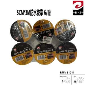 Cinta de butilo impermeable Mnj de 5 cm x 3 m, sellador adhesivo para reparación de techos y plomería - Product Image 3