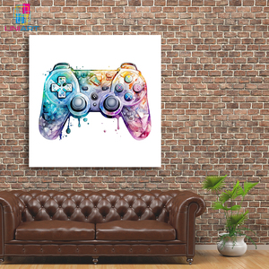 UNIART poster di arte dei Graffiti <span class=keywords><strong>Video</strong></span> Game Wall Art Gaming Controller pittura su tela Graffiti pittura arte della parete per sala giochi - Product Image 6