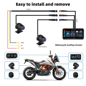 4G Android Xe máy GPS Navigation với màn hình cảm ứng cho MP3 TPMS Dashcam DVR Carplay & Android tự động chống thấm nước <span class=keywords><strong>IP67</strong></span> - Product Image 6