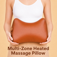 Coussin de massage corporel Shiatsu chauffant multifonctionnel en mousse à mémoire de forme vibrante portable 3D de luxe
