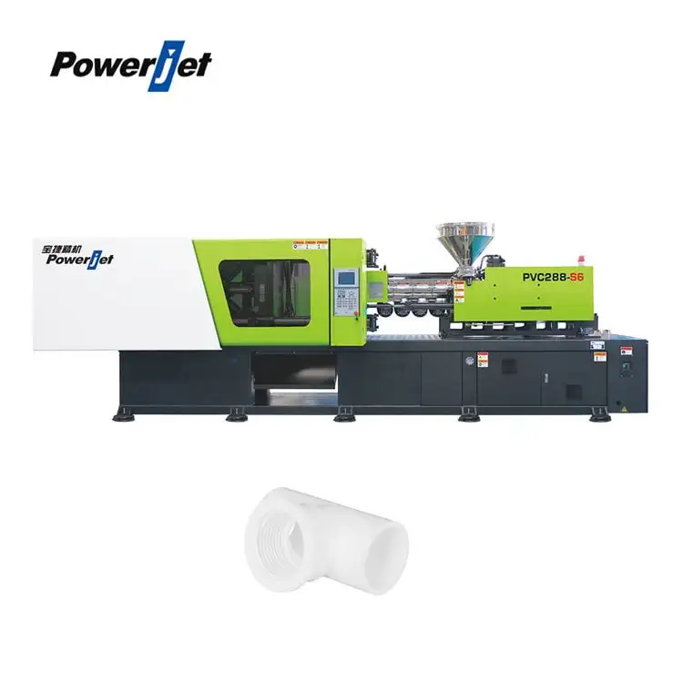 Powerjet 288ton plastic pprc pvc upvc pipe fitting injection moulding molding machine