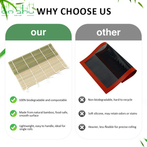 Tapis à <span class=keywords><strong>sushi</strong></span> naturel personnalisé, outil de fabrication de <span class=keywords><strong>sushi</strong></span> pour la préparation de <span class=keywords><strong>sushi</strong></span> à domicile - Product Image 6