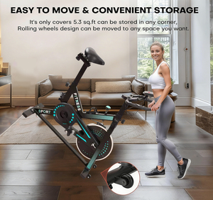 Bicicleta de <span class=keywords><strong>Spinning</strong></span> <span class=keywords><strong>Profesional</strong></span> <span class=keywords><strong>Fija</strong></span> para Gimnasio en Casa, Equipo de Fitness Inteligente para Ejercicio en Interiores - Product Image 4