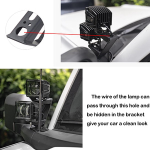 Soporte de acero para montaje en ventana con doble luz tipo A para iluminación LED todoterreno - Product Image 2