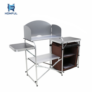 <span class=keywords><strong>Table</strong></span> de pique-nique d'extérieur, multifonctionnelle, en aluminium, première, pliante, pour le <span class=keywords><strong>Camping</strong></span> - Product Image 1