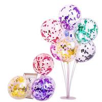 Ballons en latex remplis de confettis festifs, globos de haute qualité garnis de confettis pour une décoration de fête époustouflante