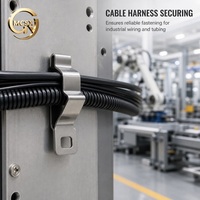 Étiquette de marquage de câble robuste en acier inoxydable SS316 gravée au laser et étiquette d'identification de fil offshore