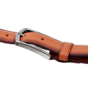 Ceinture en cuir de peau de vache tan de haute qualité faite à la main avec boucle en alliage inoxydable longueur réglable 3.5cm de largeur pour hommes - Product Image 5