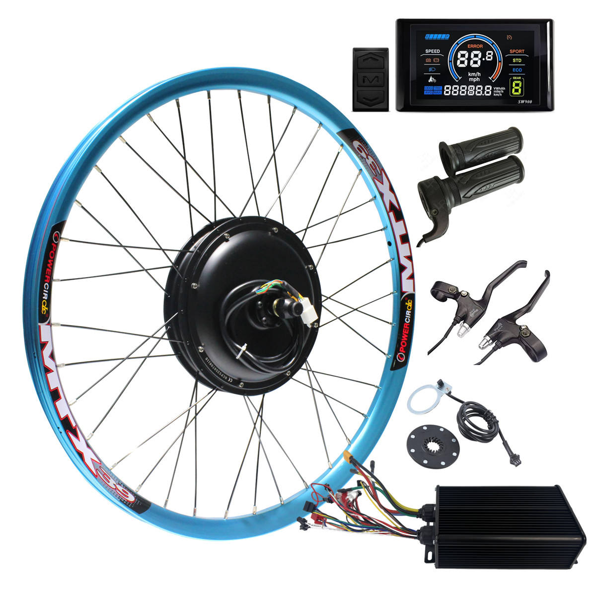 Écran bleu SW900 + accélérateur normal