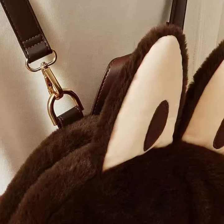 POPMART Pop Mart Mochila Cabeza grande Patrón de dibujos animados Estilo de moda Poliéster impermeable Cremallera Regalo circundante