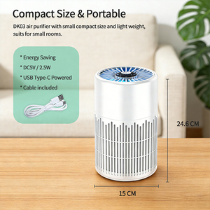 Mini purificateur d'air de table pour chambre à coucher, petit purificateur d'air pour petite pièce avec aromathérapie - Product Image 2