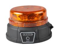 Balise de signalisation LED rotative à ventouse magnétique rechargeable Shinemien KM-502R 12/24V avec télécommande et 7 modes clignotants