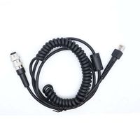 Kabel Pemindai Barcode USB 6 Pin, Konektor Bundar Tipe PG IP65 dengan Pelindung Anyaman 8 Pin, Panjang 9 Kaki, Asli Pabrik 25-71918-01R