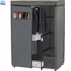 현대 유행 침실 가구 다기능 침실 로커 옷장의 휴대용 집합을 받는 간단한 가구 - Product Image 5