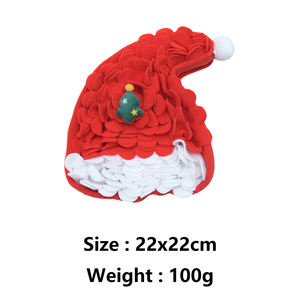 Giocattolo interattivo cane albero di natale cappello uomo di pan di zenzero disegno di carta increspata all'interno di Snuffle tappetino per cani uso interno - Product Image 6