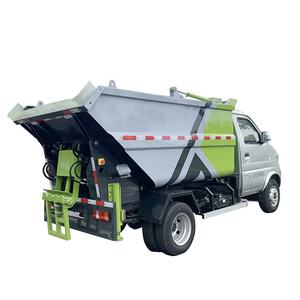 Il camion della spazzatura di compattazione autocaricante è dotato di un nuovo veicolo elettrico puro di energia DFAC 4x2 per il trasporto della spazzatura - Product Image 3