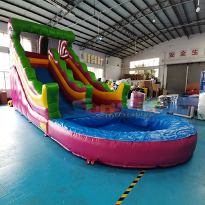 Commercial grade pvc kids water <b>slide</b> inflatable tobogan acuatico hinchable party bounce house and <b>pool</b> - Product Image 3