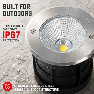 Luminaire <span class=keywords><strong>LED</strong></span> COB encastré et <span class=keywords><strong>encastrable</strong></span> à intensité variable 0-10V/DALI/PWM sans scintillement ADC12 pour immeubles de bureaux et entrées commerciales - Product Image 4