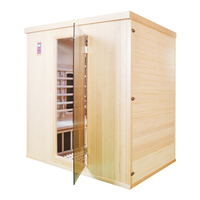 Cèdre rouge de réputation fiable/pruche/pin/sauna infrarouge thermique de chaleur sauna à vapeur sèche pour intérieur