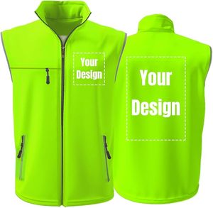 Chaleco DE SEGURIDAD reflectante de alta visibilidad Ropa DE SEGURIDAD Chaqueta sin mangas unisex Logotipo personalizado - Product Image 2