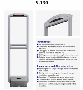 Siêu thị chống trộm Antenna AM hệ thống <span class=keywords><strong>EAS</strong></span> cửa hàng bán lẻ an ninh cổng chống ăn cắp ăng-ten <span class=keywords><strong>58kHz</strong></span> <span class=keywords><strong>EAS</strong></span> hệ thống - Product Image 2