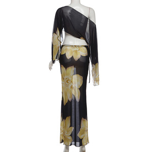 Vestidos Casuales de Verano con Estampado Floral 2026, Conjunto de Vestido de Noche con Encaje Floral - Product Image 6