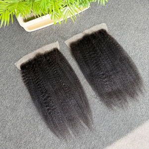 Venta al por mayor de cabello humano frontal de encaje HD 13x6 de 16 pulgadas, liso rizado, cabello virgen brasileño y cierres 5x5 6x6 para mujeres afroamericanas - Product Image 6