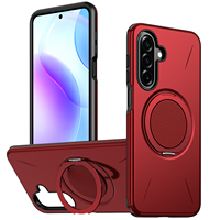 Funda Protectora para Teléfono con Soporte Magnético para Coche, Diseño Personalizado, Carcasa Resistente de TPU y PC para Samsung Galaxy A27 A17 A37 A57
