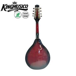 <span class=keywords><strong>Mandoline</strong></span> Électro-Acoustique 8 Cordes Style <span class=keywords><strong>V</strong></span> en Bois de Sapeli Massif avec Trou F et Micro TV, Instrument de Musique, Logo Personnalisé OEM - Product Image 2