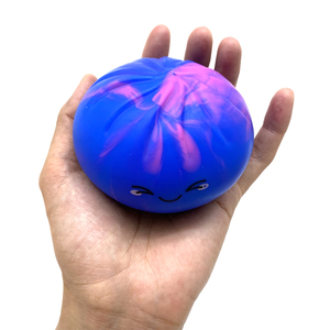 Hot Sale Dumpling Squishy Stress Ball Novelty Tie-dye Colorful Squeeze Dumpling with Steamer <b>Box</b> Fidget Sensory Toys - Product Image 6