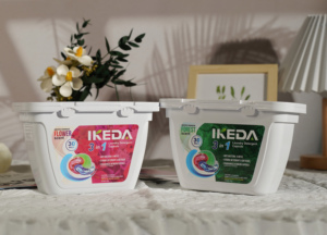 IKEDA Cápsulas de Lavandería Hipoalergénicas 3 en 1 de Alta Eficiencia, Detergente Orgánico para Piel Sensible, Proveedor de Limpieza de Ropa - Product Image 5