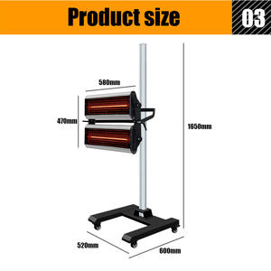 Équipement de soin de voiture de lampe de durcissement de peinture infrarouge à ondes courtes pour les détails de beauté - Product Image 4