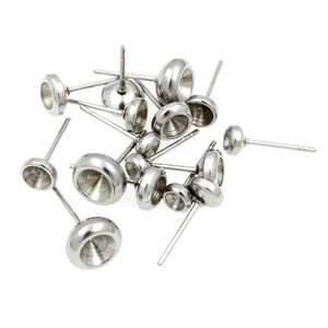 Stainless Steel <b>Stud</b> <b>Earring</b> Posts Ball Shape 6mm For DIY Jewelry Making Accessories Unisex Fashion Jewelry Components - Product Image 5