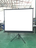 Prix d'usine TELON Prix d'usine 72-150 pouces Offre Spéciale portable blanc mat avec support écran de projecteur de trépied de cinéma maison