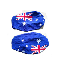 Vente en gros de housses de rétroviseurs de voiture imprimées avec le drapeau national australien