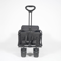 Wagon pliant pliable de nouvelle conception pour les activités de plein air de camp de jardin et de plage-Chariot portable à roues larges pour poussette