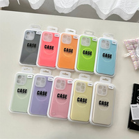 Coque de téléphone magnétique en silicone liquide effet gelée pour iPhone 17 Pro Max 16 15 14 13 12, avec dos givré et emballage de vente au détail
