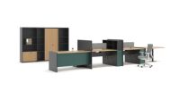 Table d'ordinateur moderne extensible en panneaux de bois pour la maison, le bureau, l'école et l'usage commercial