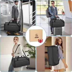 Free Sample <b>Garment</b> Duffle <b>Bags</b> for <b>Travel</b>, Convertible Carry on <b>Garment</b> Duffel <b>Bag</b> for Men Women with Shoe Compartment - Product Image 5
