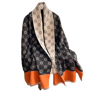 Sciarpa Invernale in <span class=keywords><strong>Cashmere</strong></span> per Donne, Pashmina Calda, <span class=keywords><strong>Sciarpe</strong></span> Coperta, Foulard Femminile di Lusso, Design di Marca, Scialle Avvolgente, Sciarpa Spessa - Product Image 1