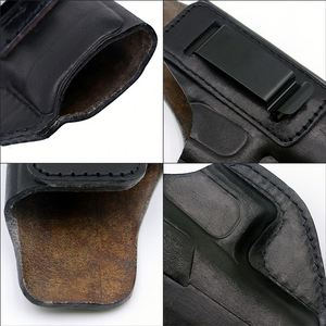 Funda Táctica Universal para Pistola de Cuero Genuino con Clip de Liberación Rápida para Cinturón, para Mano Derecha/Izquierda, Color y Logotipo Personalizables - Product Image 2