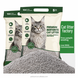 Arena para Gatos de Bentonita de Sodio de Aglutinación Rápida y Desodorizante, Venta al por Mayor de Fábrica, Fabricante - Product Image 1