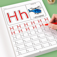 Grenzüberschreitendes rotes 26-Buchstaben-Englisch-Vorschul-Lernheft & Kindergarten-Englisch-Übungsheft (Papier)